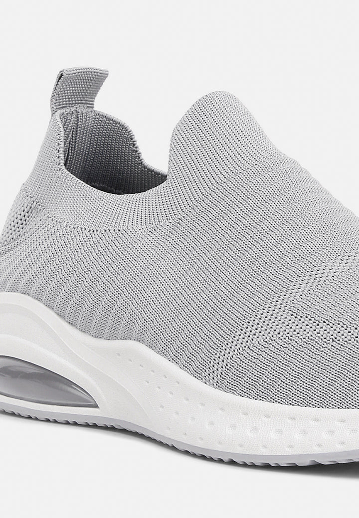 women jafna knitted slip on sneakers#color_grey