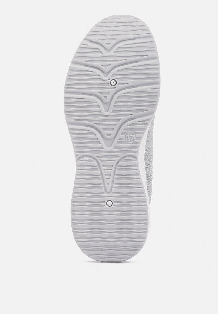 women jafna knitted slip on sneakers#color_grey