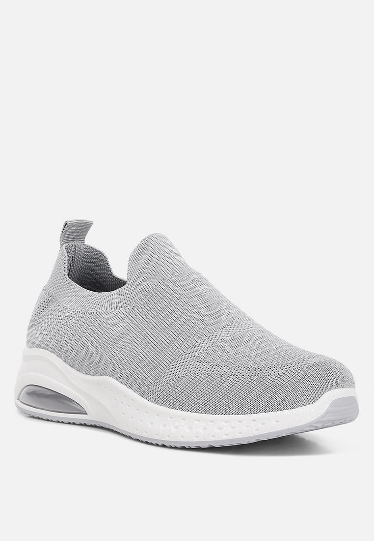women jafna knitted slip on sneakers#color_grey