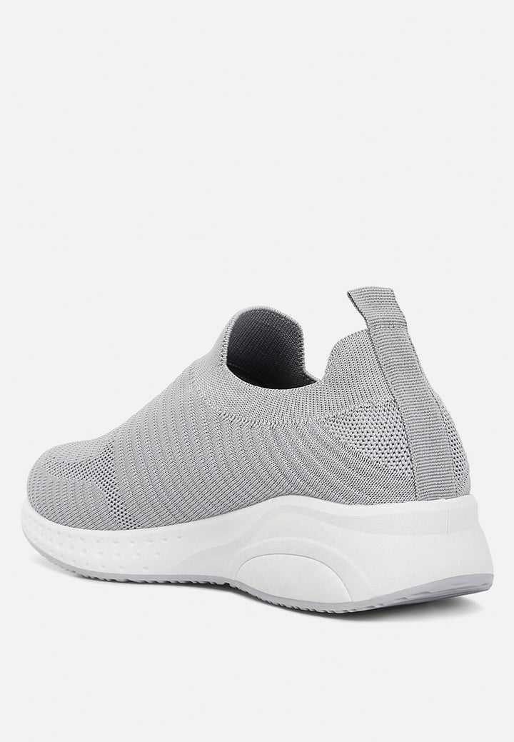 women jafna knitted slip on sneakers#color_grey