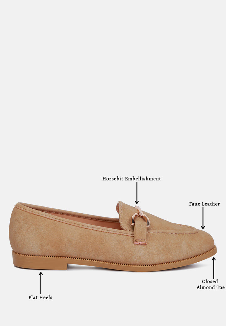 women horsebit flat loafers#color_beige