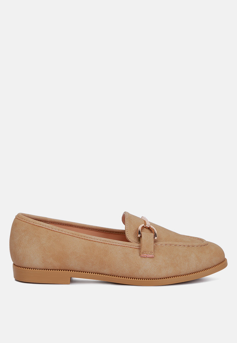 women horsebit flat loafers#color_beige