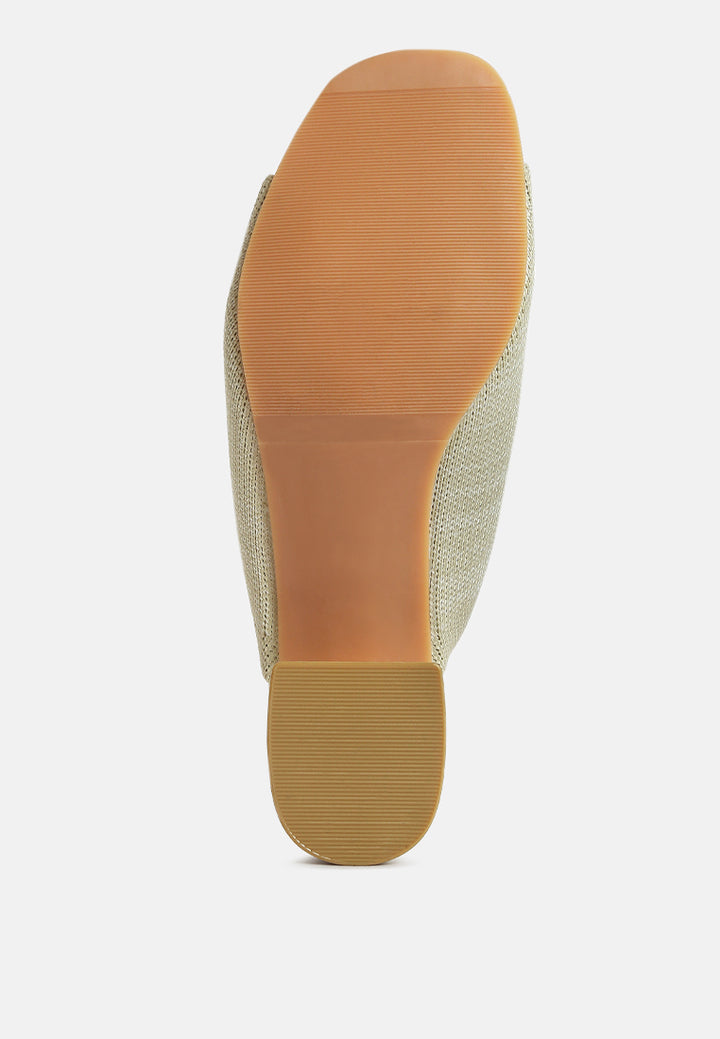 women knitted round toe sandal#color_cream