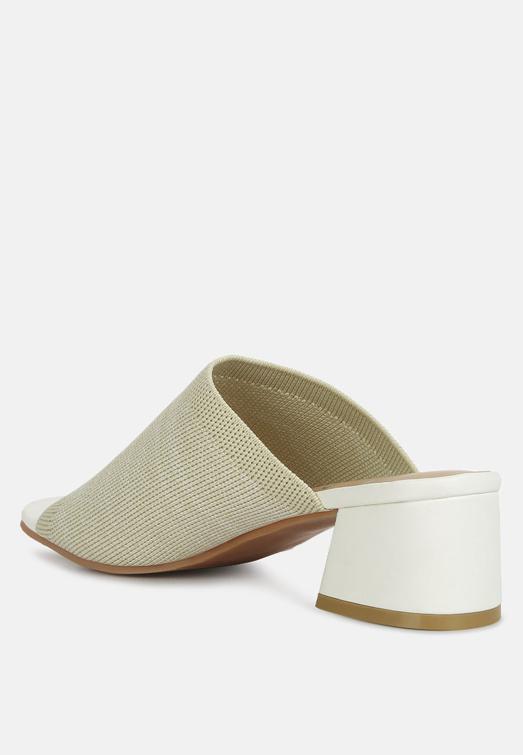 women knitted round toe sandal#color_cream