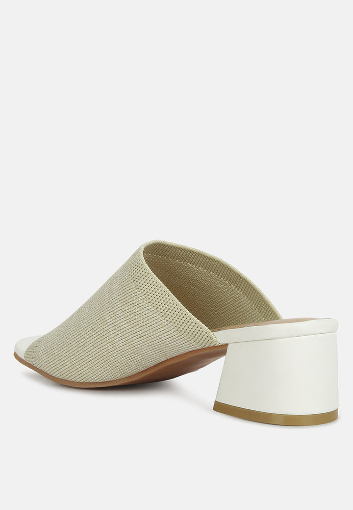 women knitted round toe sandal#color_cream