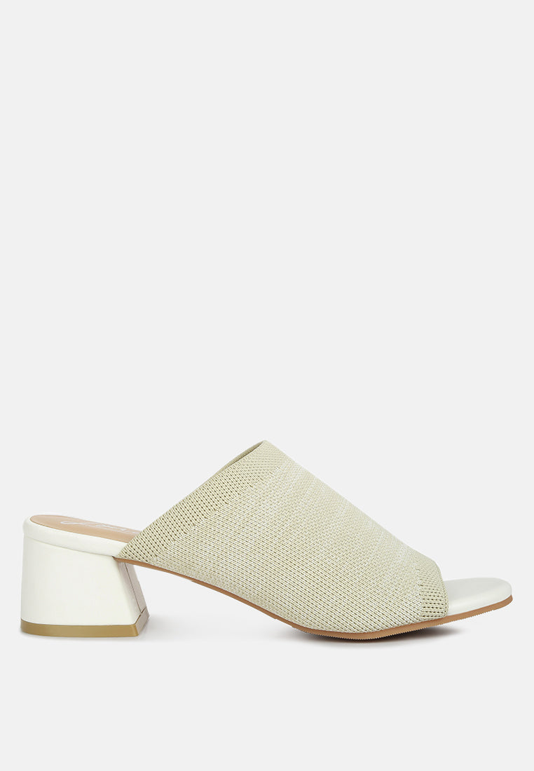 women knitted round toe sandal#color_cream