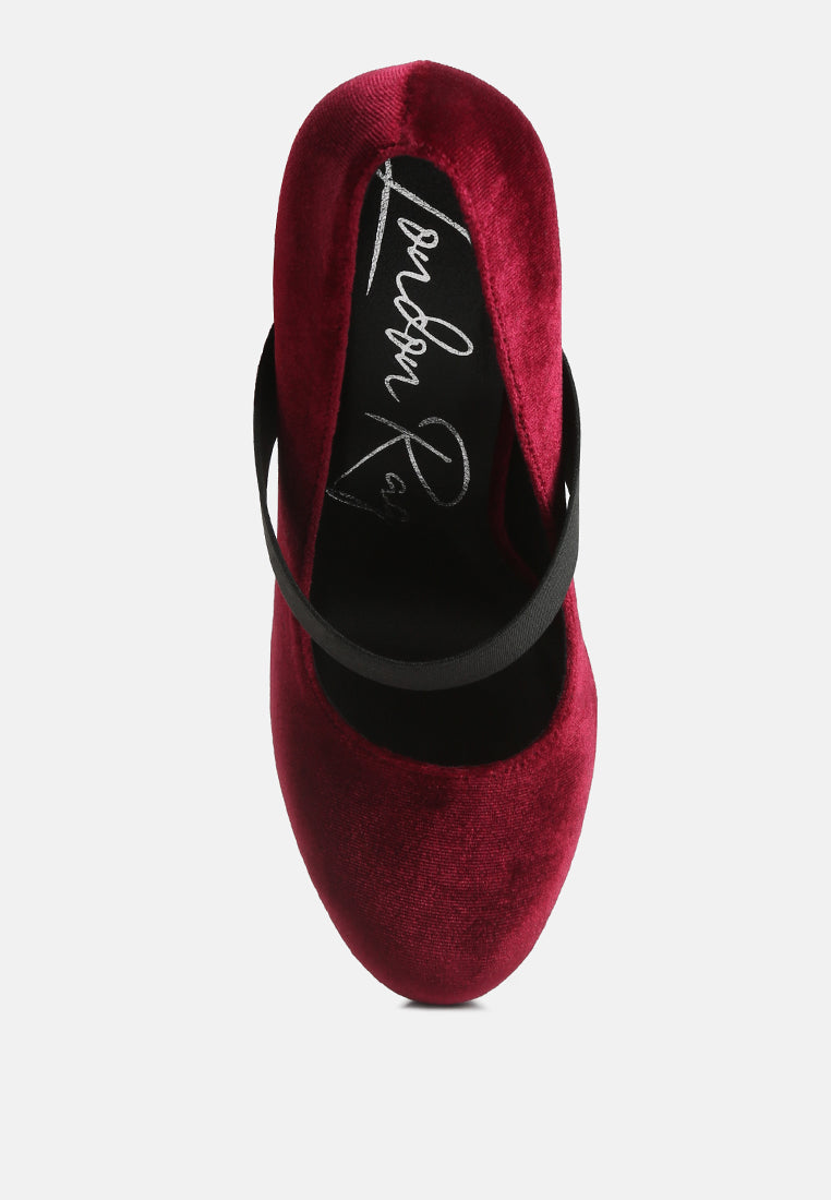 women high block heel mary jane pumps#color_burgundy