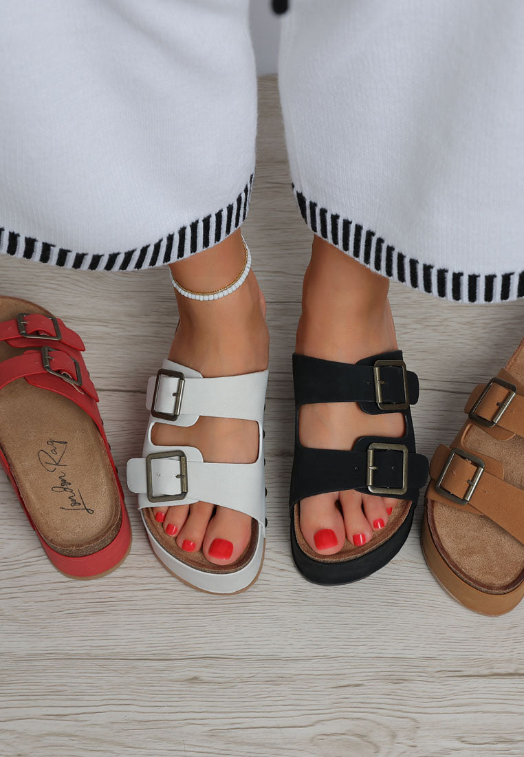 impala studded faux leather slip ons#color_tan