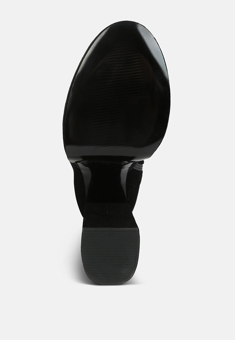 women lazuli high block heel velvet boot#color_black