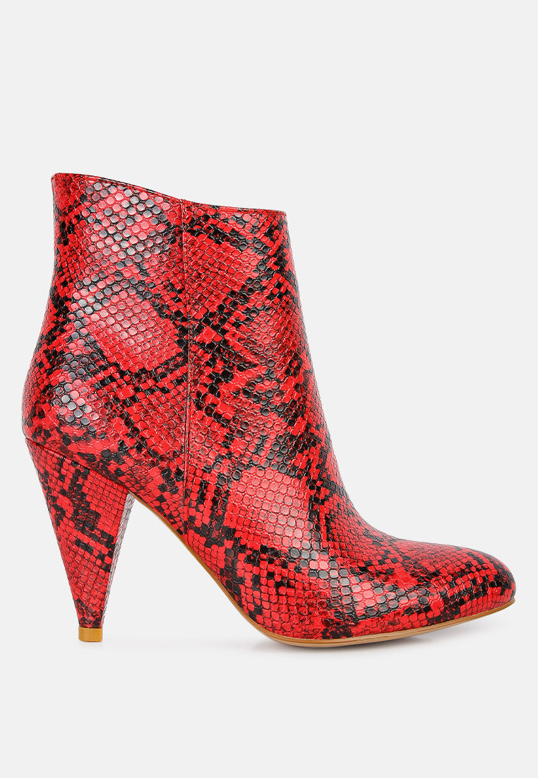 heeled ankle boots#color_red
