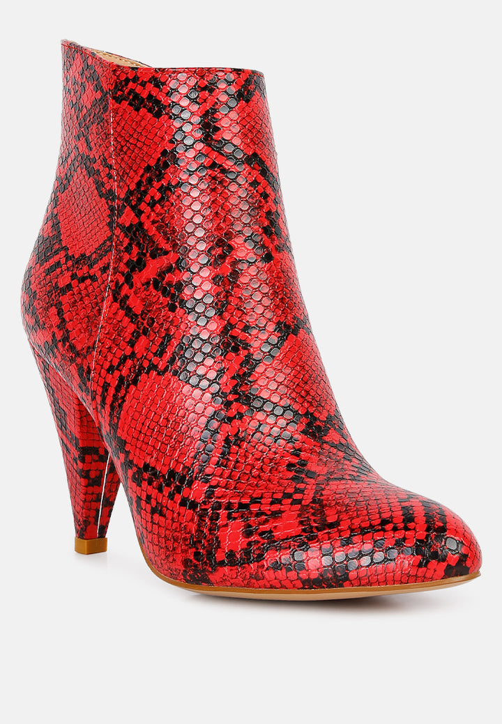heeled ankle boots#color_red
