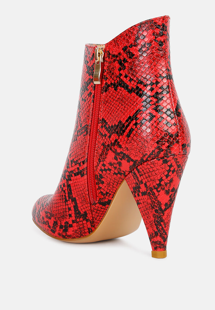 heeled ankle boots#color_red