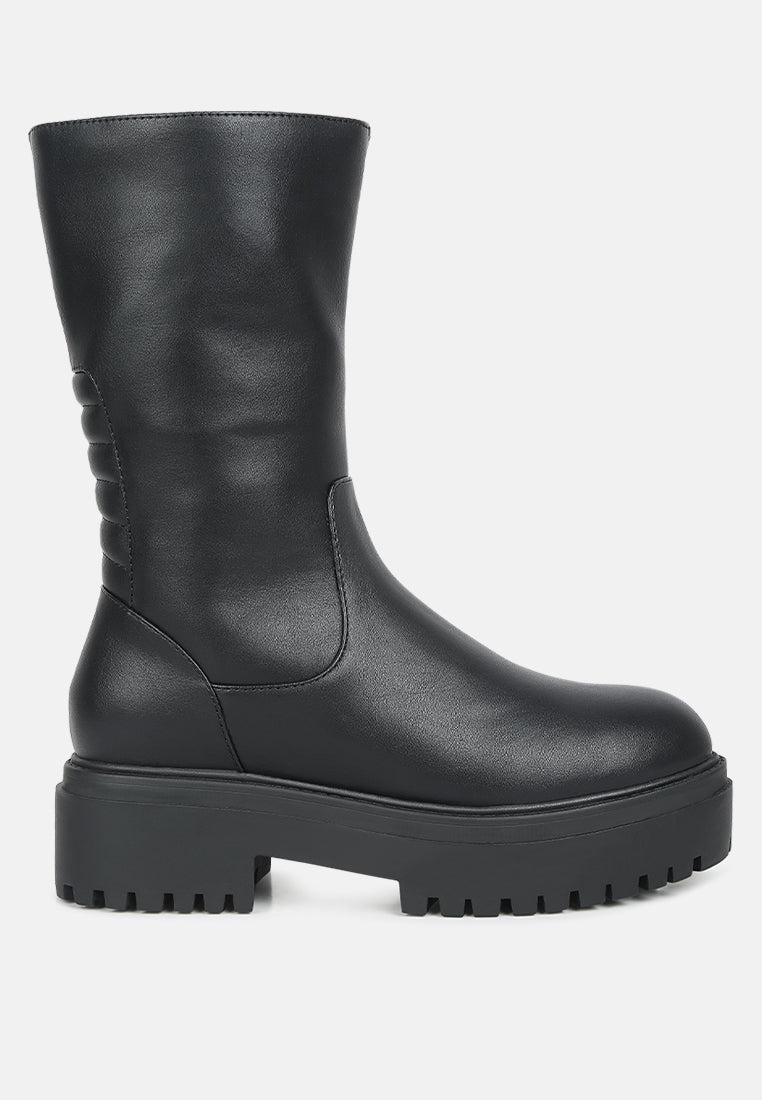 women paneled lug sole boots#color_black
