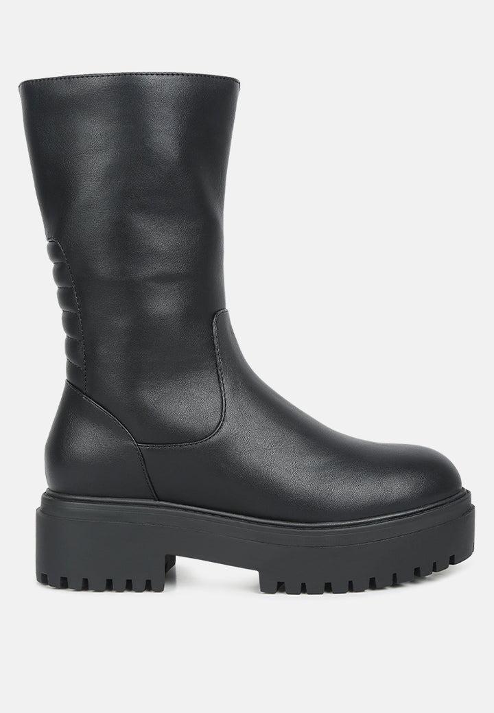 women paneled lug sole boots#color_black