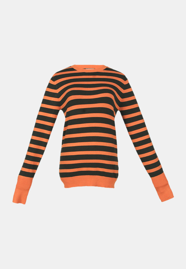 women light weight pullover sweater#color_orange