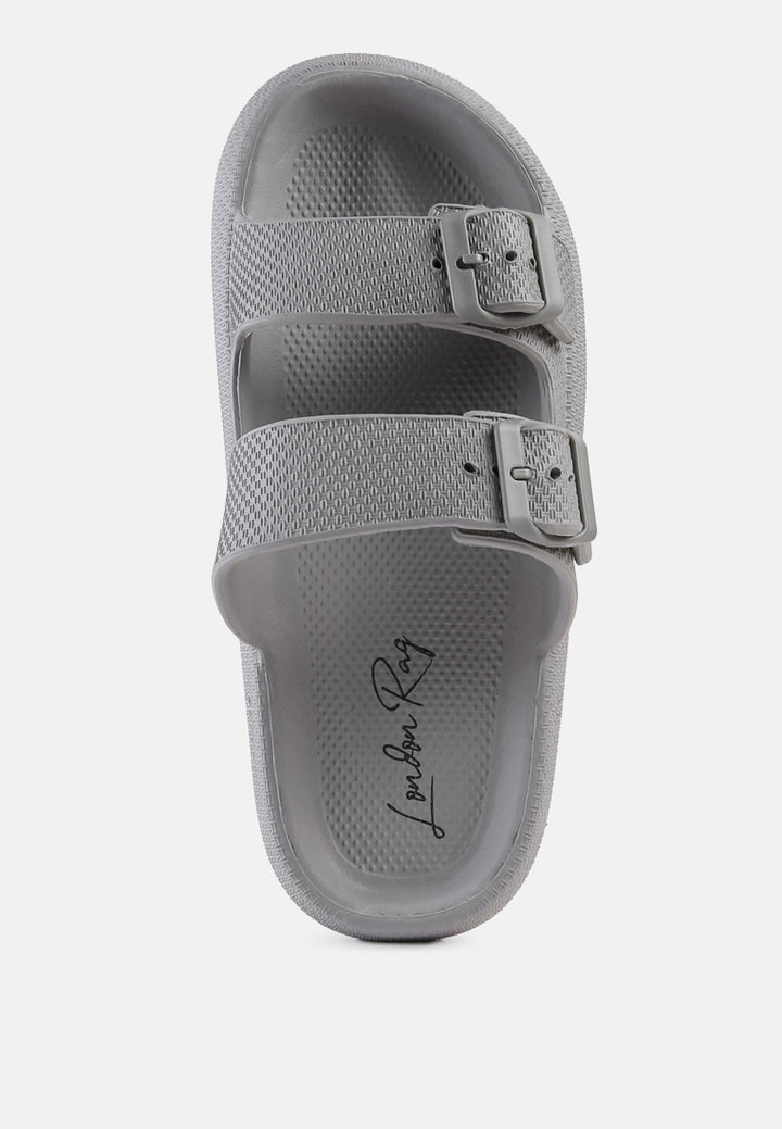 women grey loma hovercraft buckled slides#color_grey