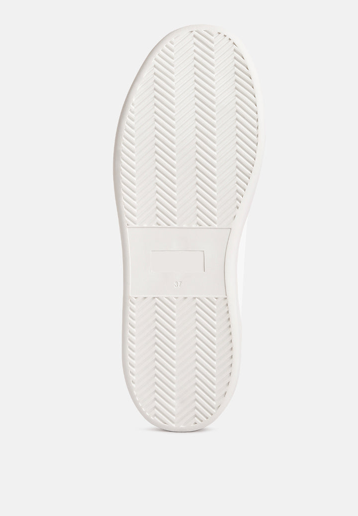 loyalty embroidery detail sneakers#color_white