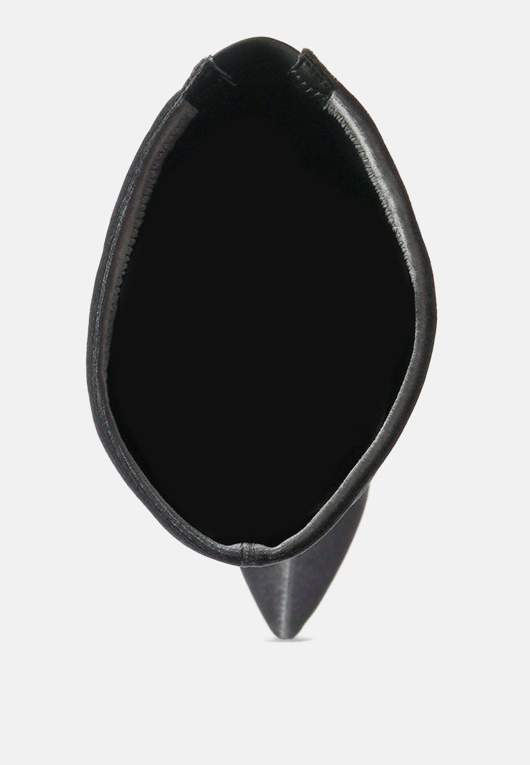 women madmam strerch high heel velvet boot#color_grey