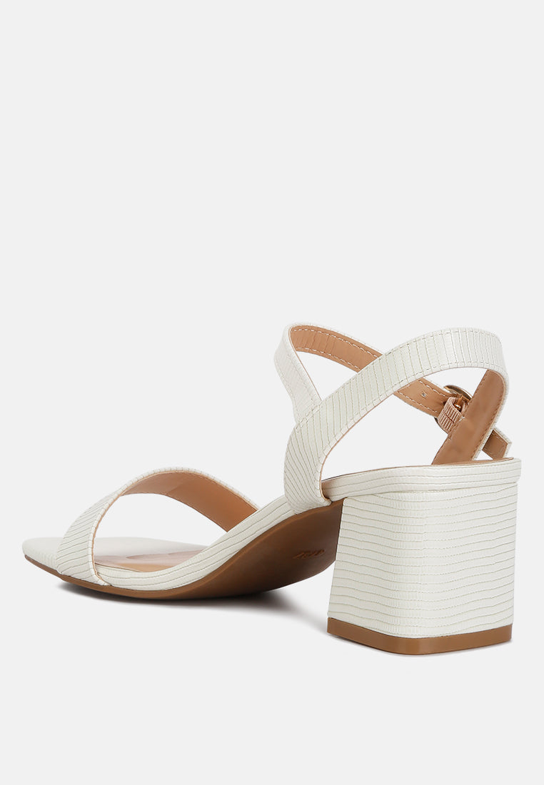 Women Block Heel Slingback Strap Sandals