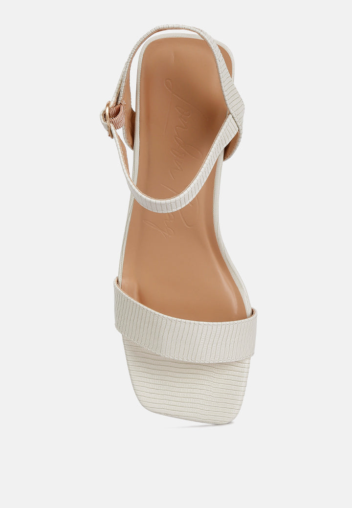 Women Block Heel Slingback Strap Sandals