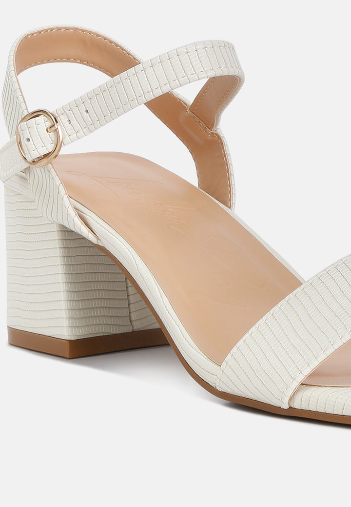 Women Block Heel Slingback Strap Sandals