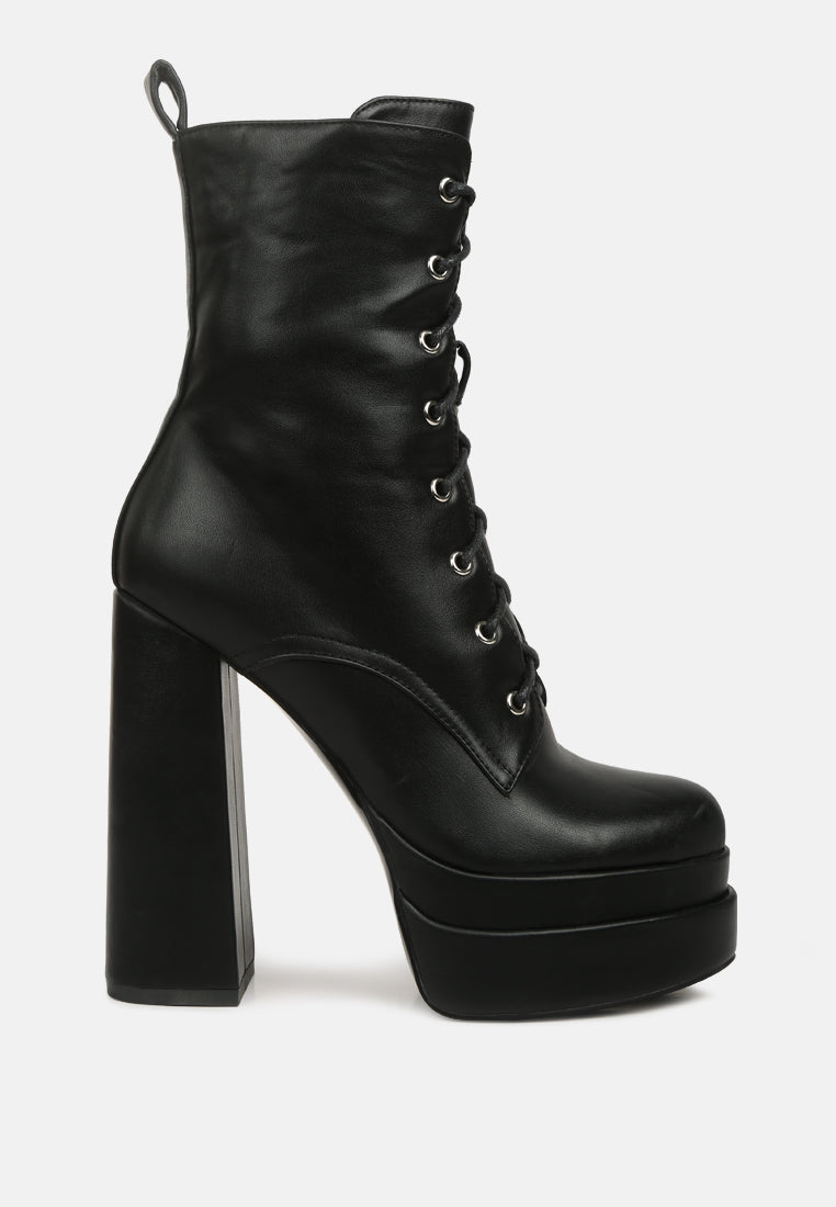 women high heeled ankle boots#color_black
