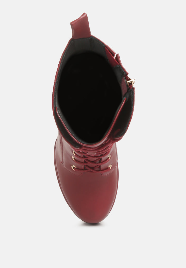 women high heeled ankle boots#color_burgundy