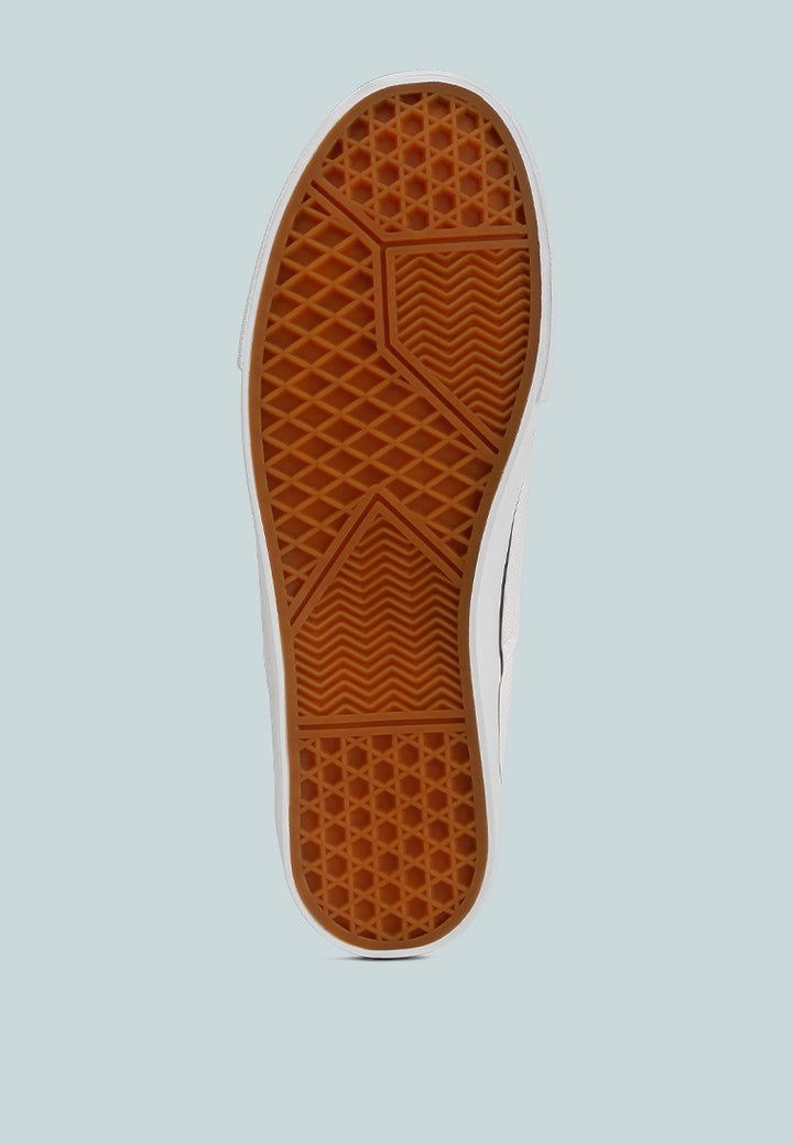 mens canvas slip on sneakers#color_white