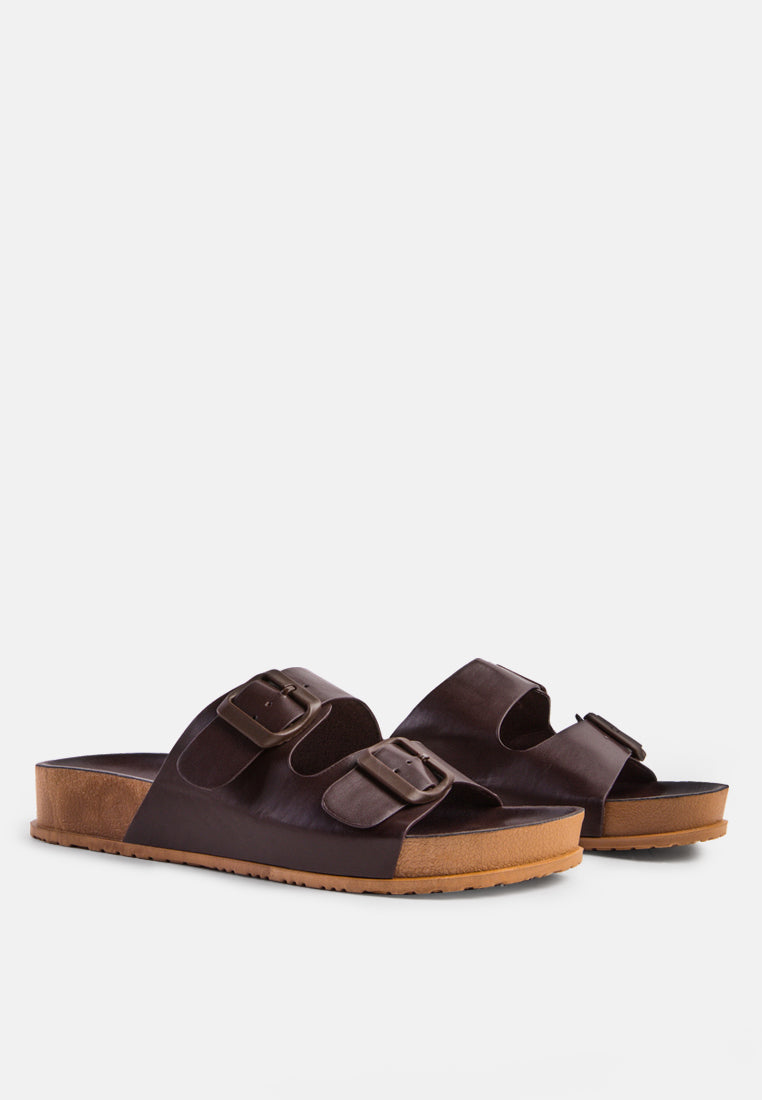 minata platform buckled slide sandals#color_espresso