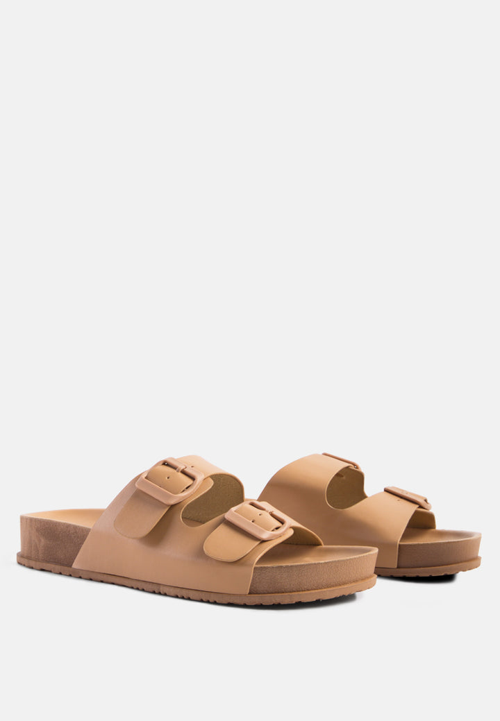 minata platform buckled slide sandals#color_latte