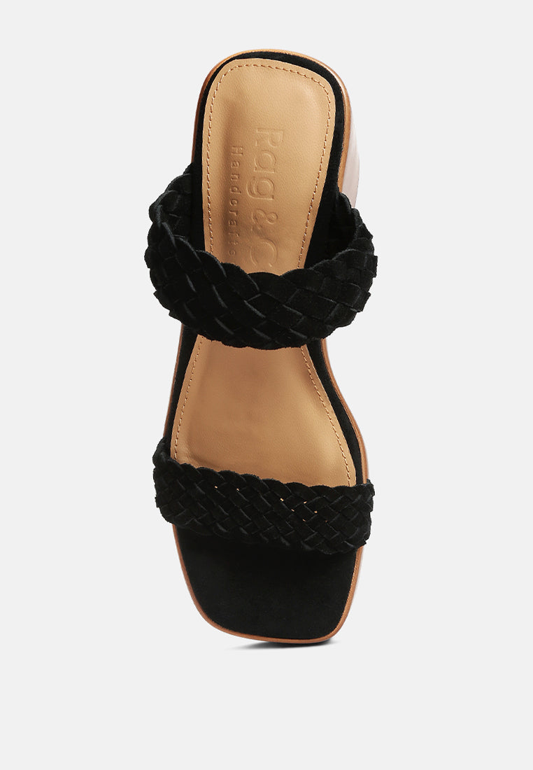 women braided detail platform sandals#color_black