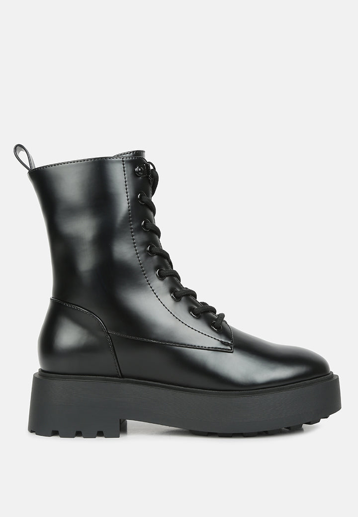 women molsh ankle biker boots#color_black