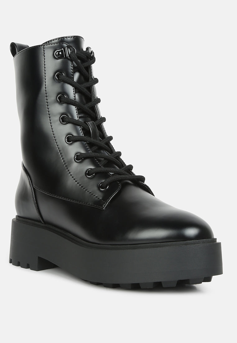 women molsh ankle biker boots#color_black