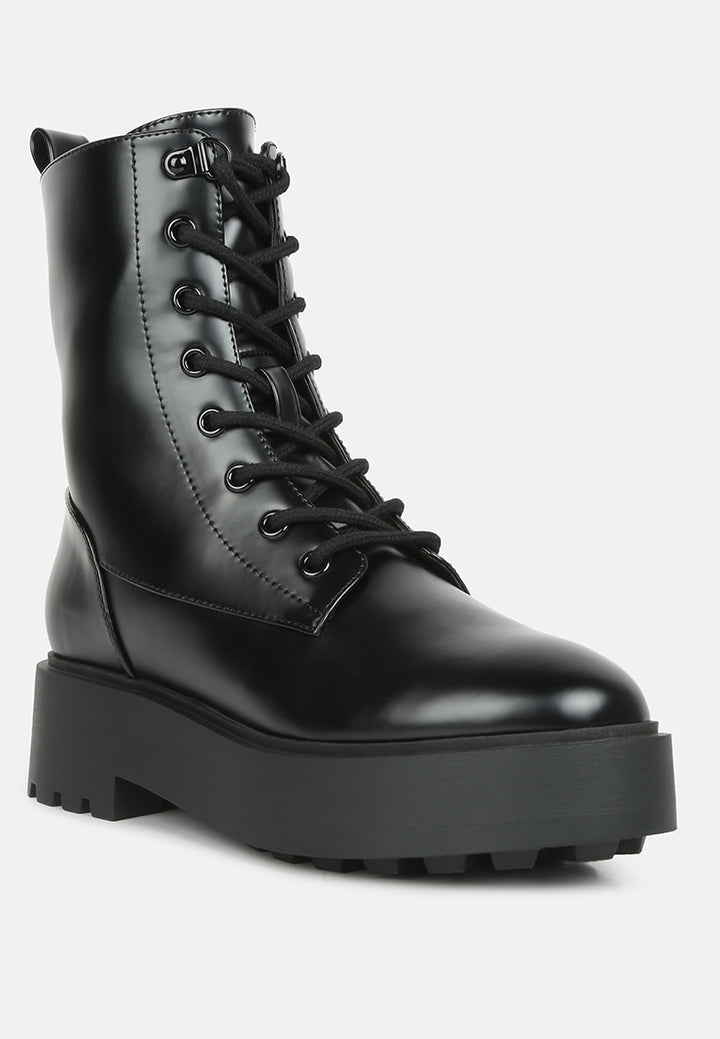 women molsh ankle biker boots#color_black