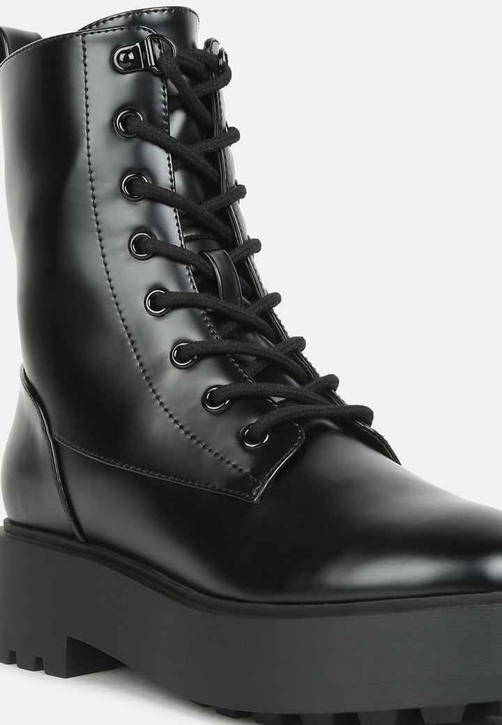 women molsh ankle biker boots#color_black