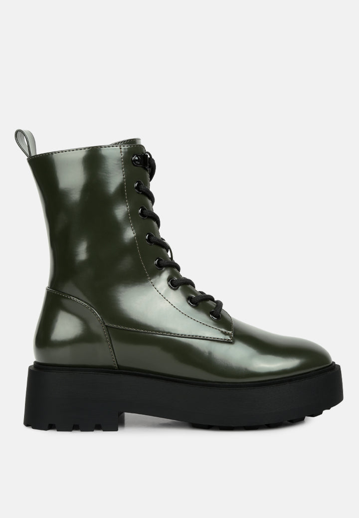 women molsh ankle biker boots#color_dark-green