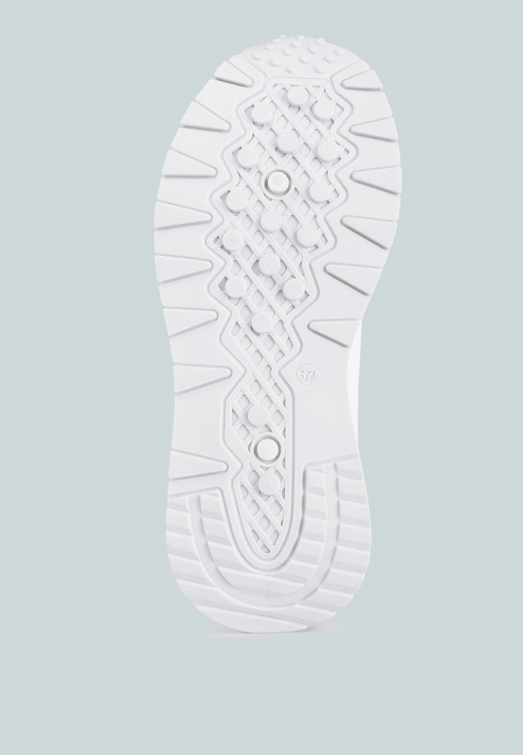 Women The Non-Ordinary Lace Up Sneakers#color_white