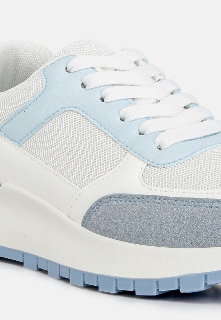 Women The Non-Ordinary Lace Up Sneakers#color_sky-blue