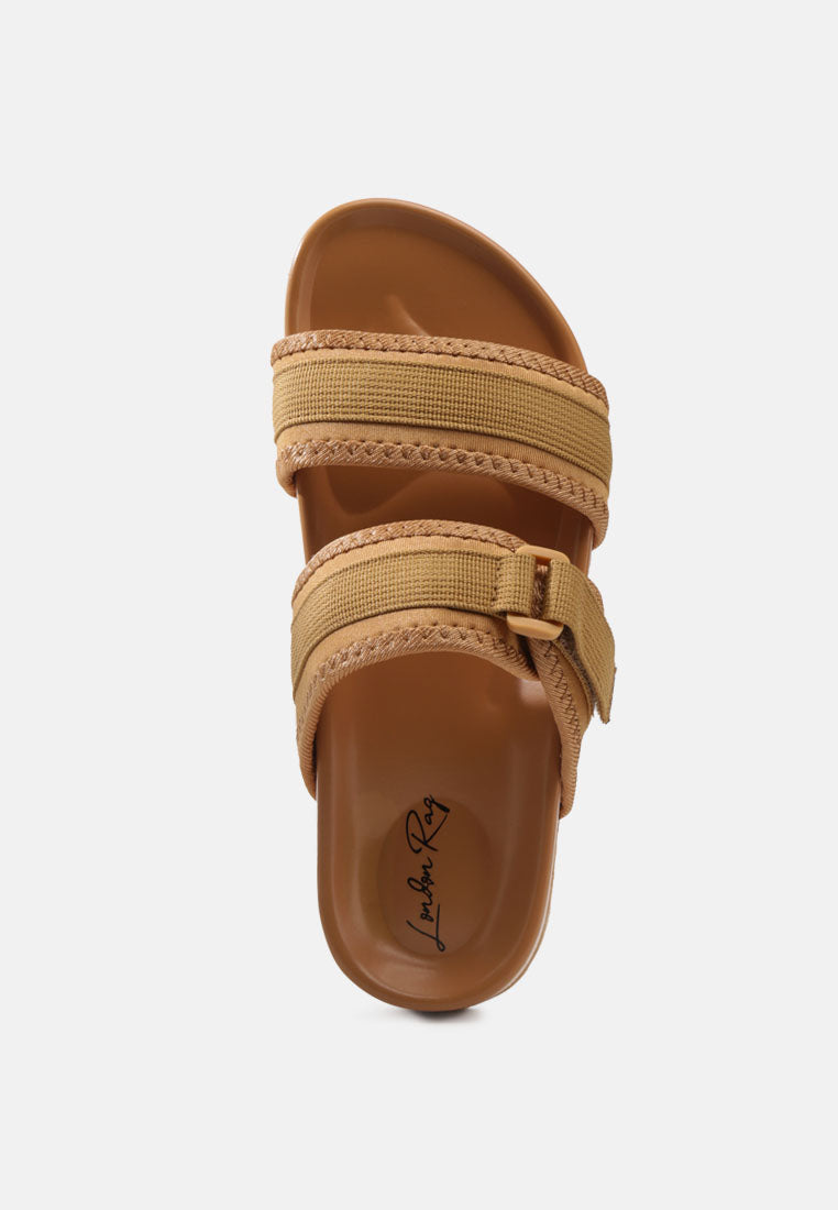 Women Brown Nautic Casual Platforms Slides#color_brown