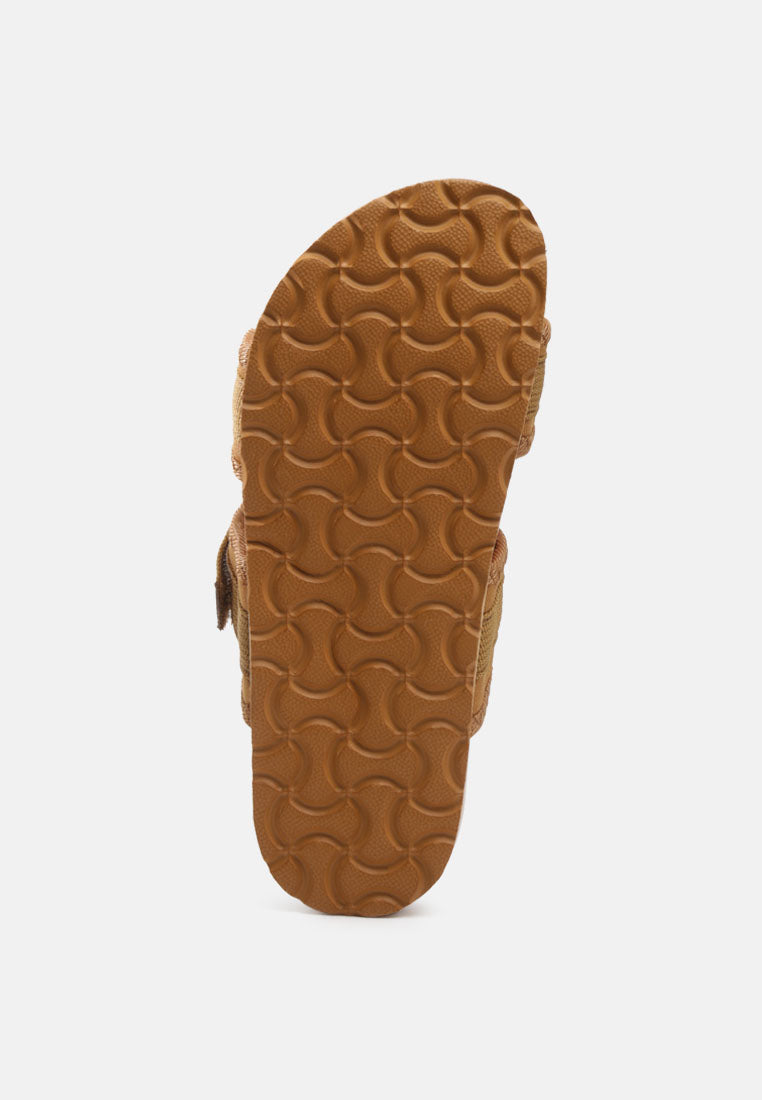 Women Brown Nautic Casual Platforms Slides#color_brown