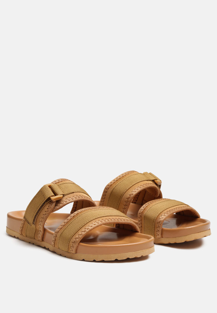 Women Brown Nautic Casual Platforms Slides#color_brown