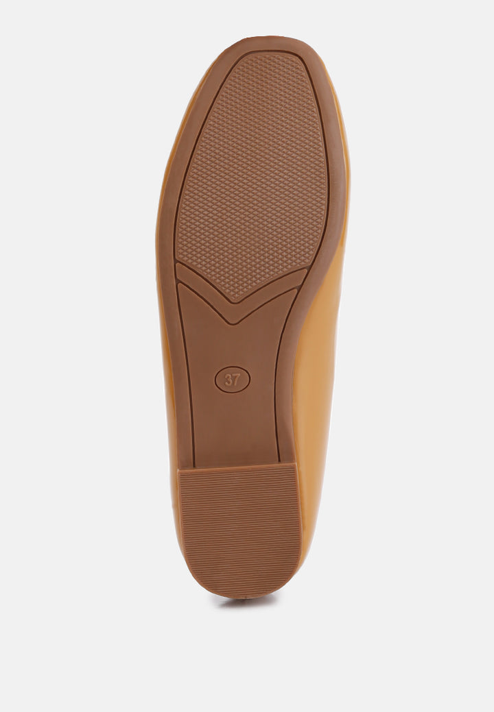 women embellished flat ballerinas#color_tan