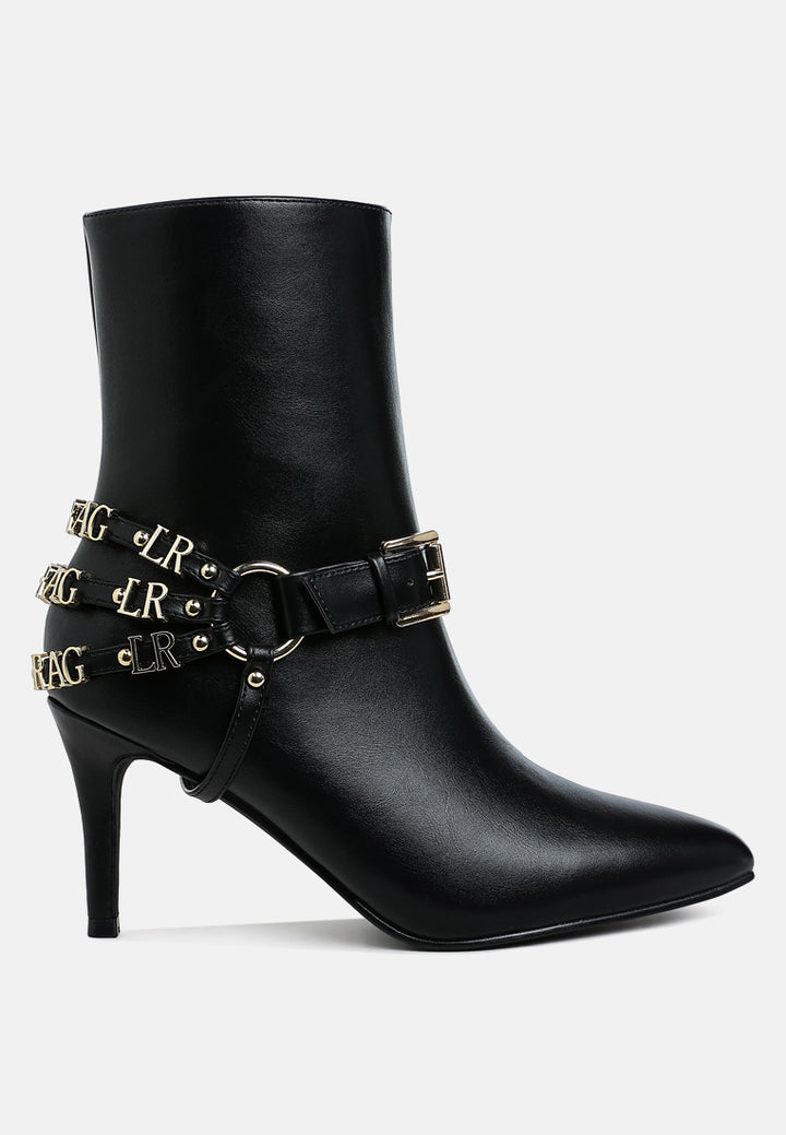 women harness detail stiletto boots#color_black