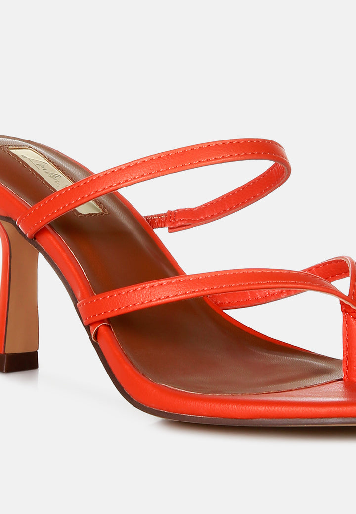 women night life high heeled casual sandals#color_orange