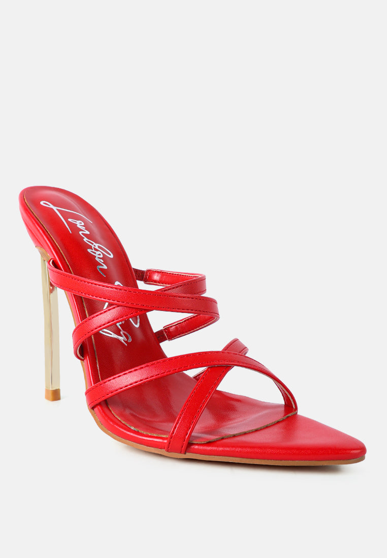 women high heeled sandals#color_red