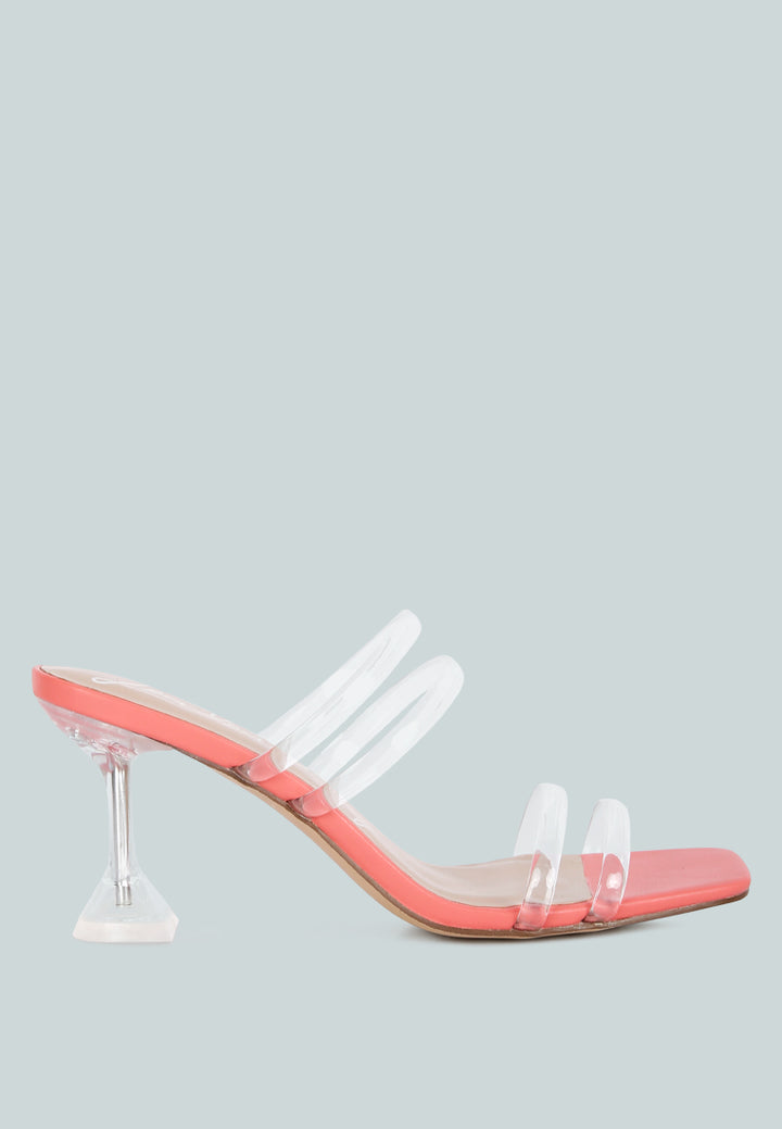 women clear spool heeled sandal#color_coral