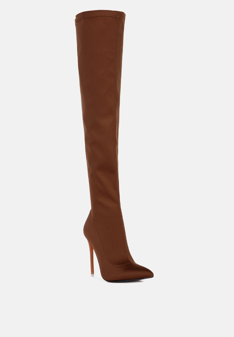 women superstretch stiletto long boot#color_tan