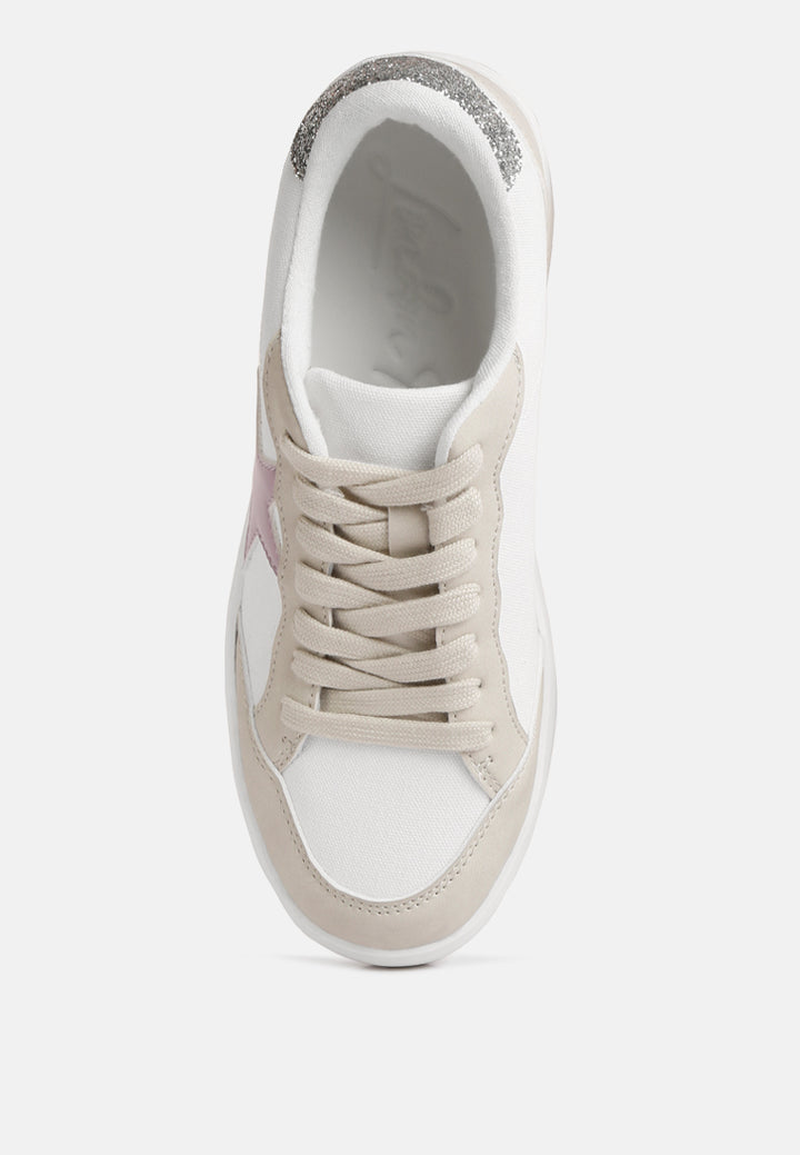 perry glitter detail star sneakers#color_grey