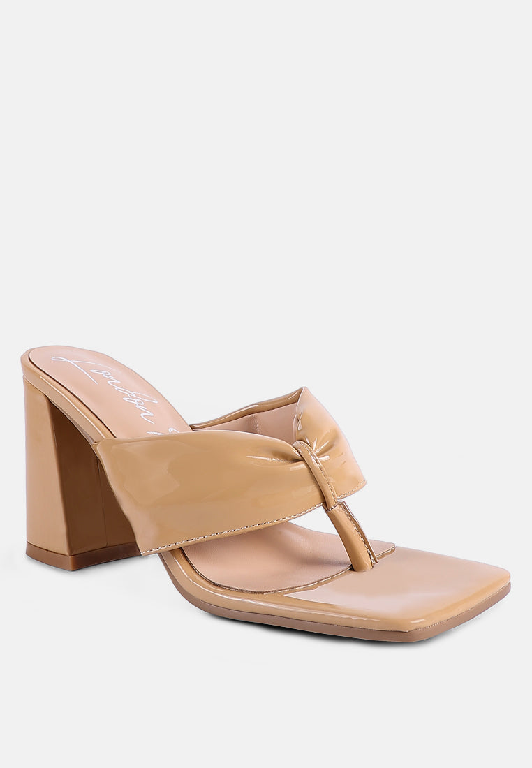 women high heeled thong sandals#color_beige