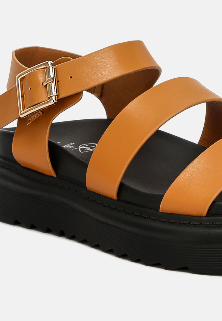 Women Pin Buckle Espadrille Platforms